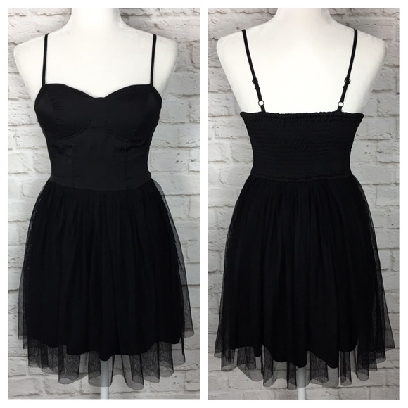 Band of Gypsies Dresses & Skirts - UO Band of Gypsies | Black Tulle Mini Dress
